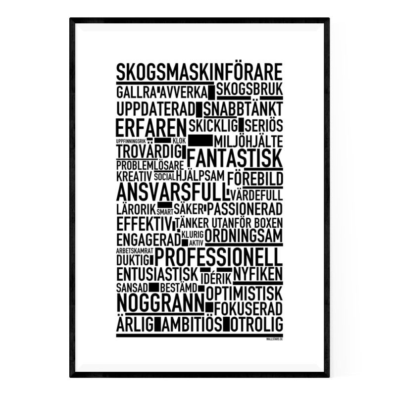 Skogsmaskinförare Poster