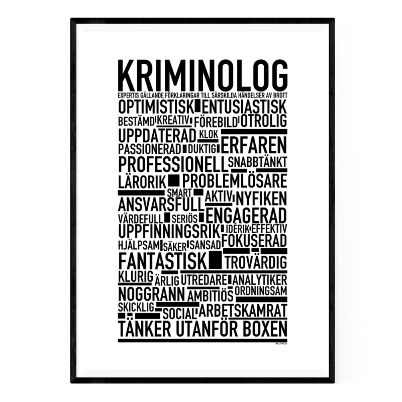 Kriminolog Poster