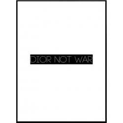 Dior Not War Poster
