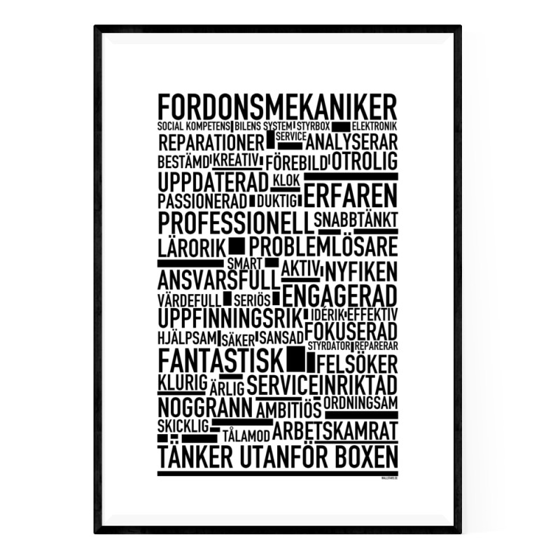 Fordonsmekaniker Poster
