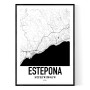 Estepona Karta Poster