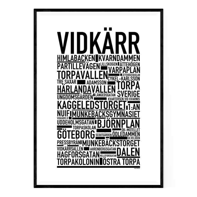 Vidkärr Poster