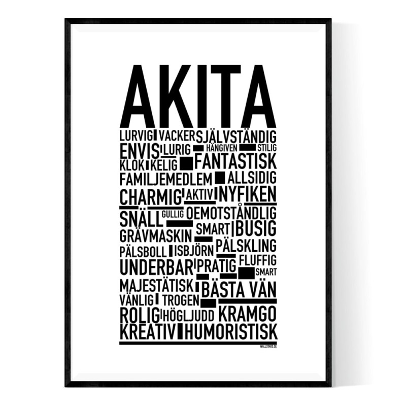 EN TAVLA OM HUNDRASEN AKITA