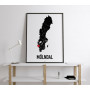 Mölndal Heart Poster