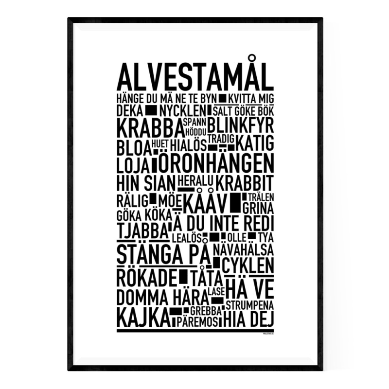 Alvestamål Poster