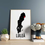Luleå Heart Poster