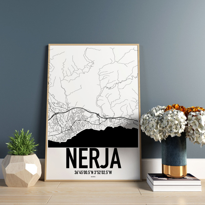 Nerja Karta Poster