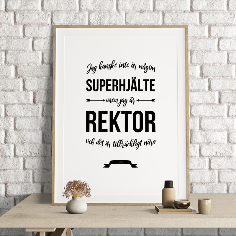 Rektor Hjälte Poster