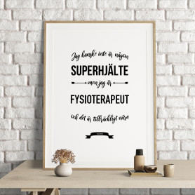 Fysioterapeut Hjälte Poster
