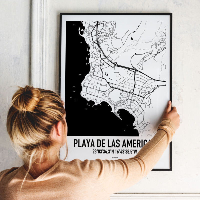 Playa de las Americas Karta