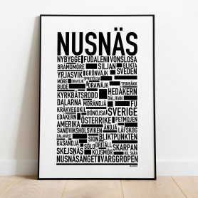 Nusnäs Poster
