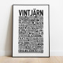 Vintjärn Poster