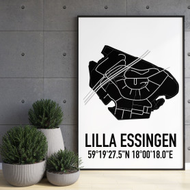 Lilla Essingen Karta II Poster