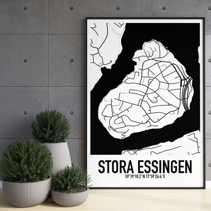 Stora Essingen Karta