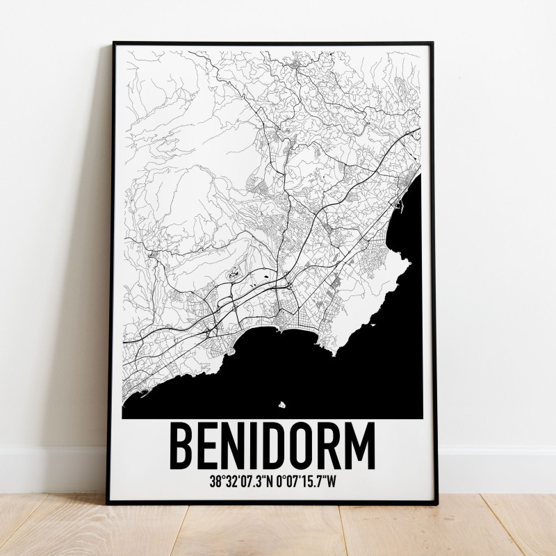 Benidorm Karta Poster