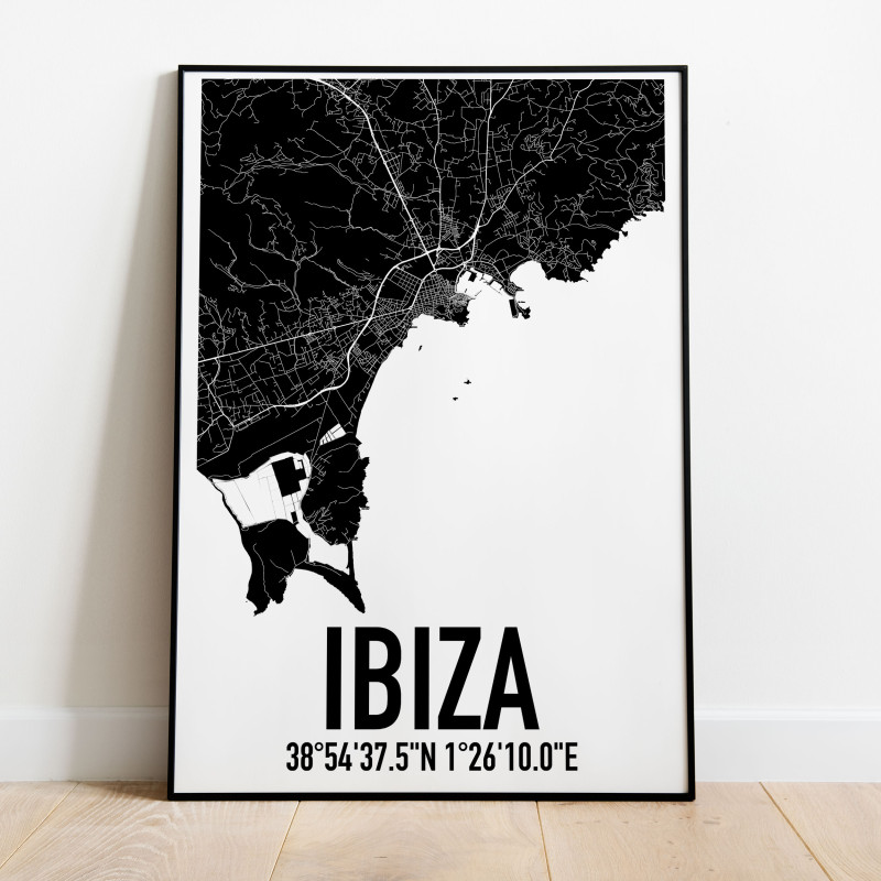Ibiza Karta Poster