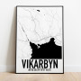 Vikarbyn Karta Poster