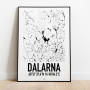 Karta Dalarna Poster