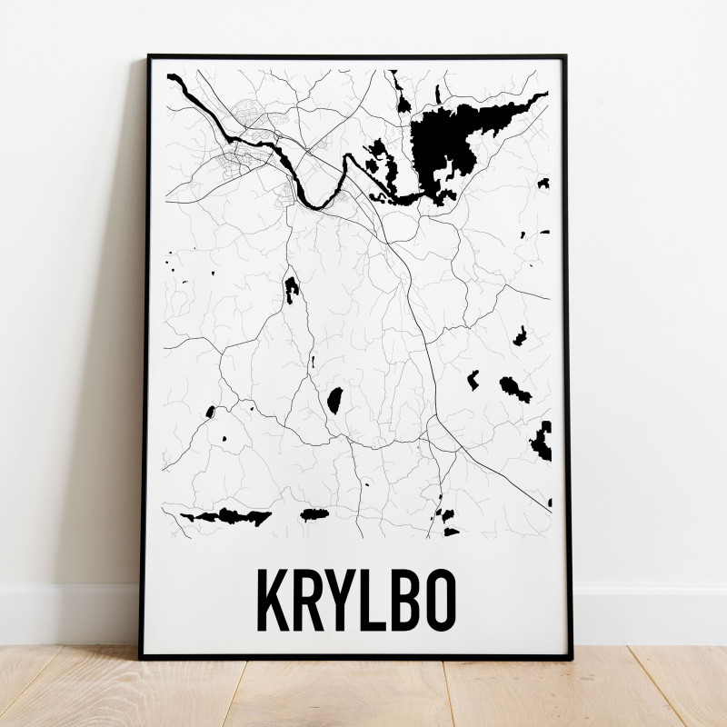 Krylbo Karta Poster
