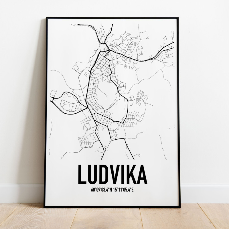 Ludvika Karta Poster