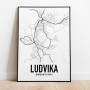 Ludvika Karta Poster