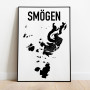 Karta Smögen Poster