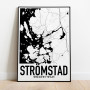 Strömstad Karta Poster