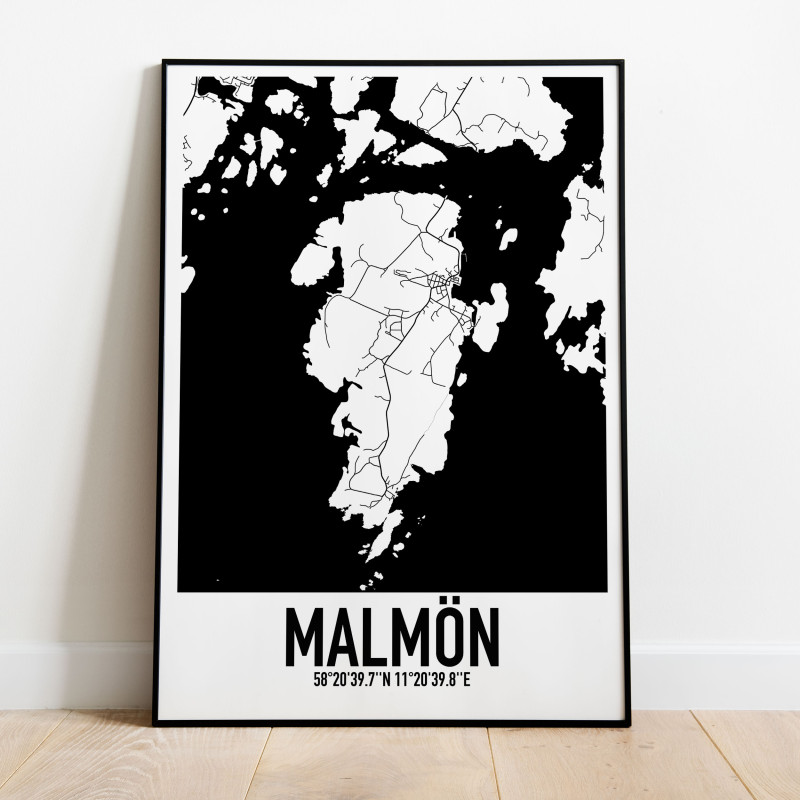 Malmön Karta Poster