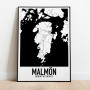 Malmön Karta Poster