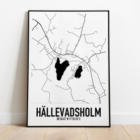 Hällevadsholm Karta