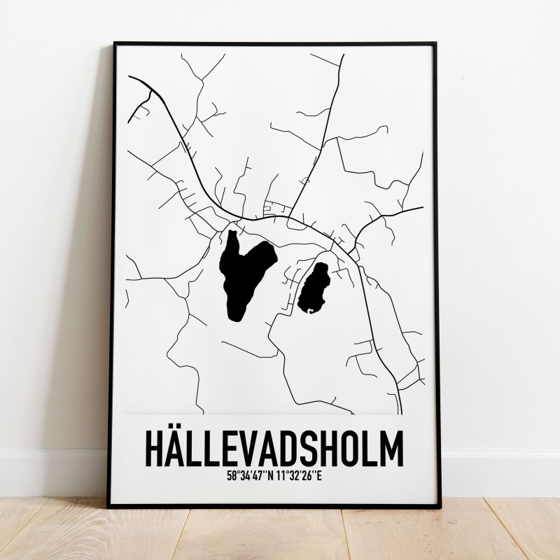 Hällevadsholm Karta