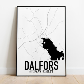 Dalfors Karta Poster