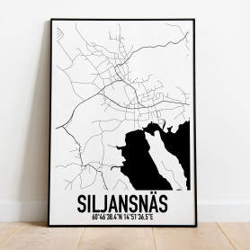 Siljansnäs Karta