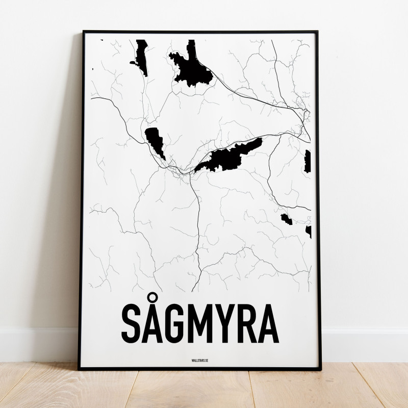 Sågmyra Karta Poster