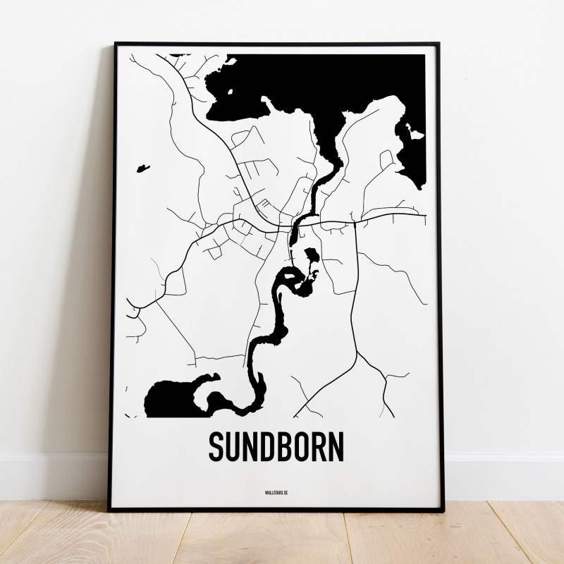 Sundborn Karta Poster