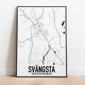 Svängsta Karta Poster