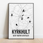 Kyrkhult Blekinge Karta Poster