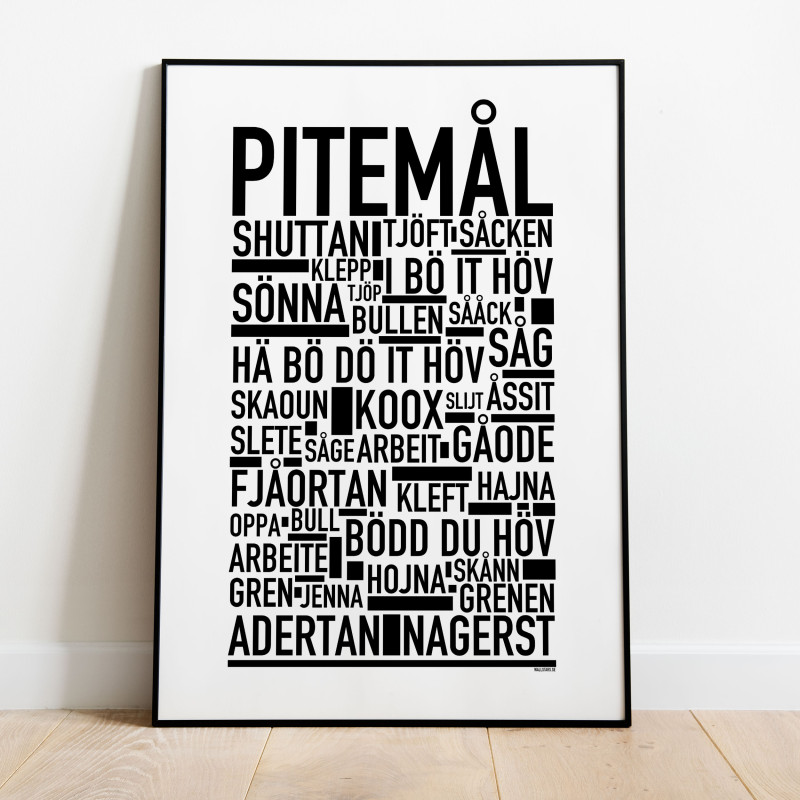 Pitemål Poster