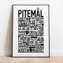 Pitemål Poster