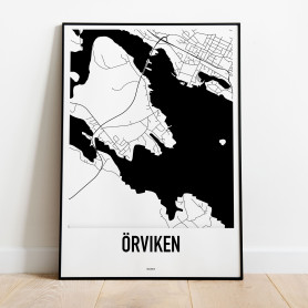 Örviken Karta