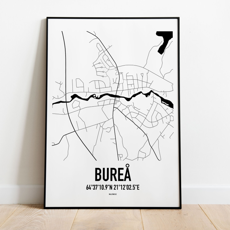 Bureå Karta Poster