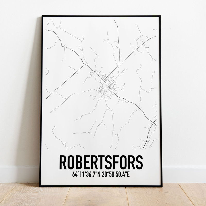 Robertsfors Karta Poster