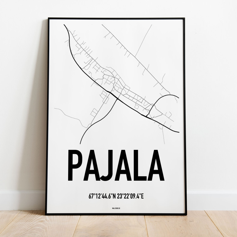 Pajala Karta Poster