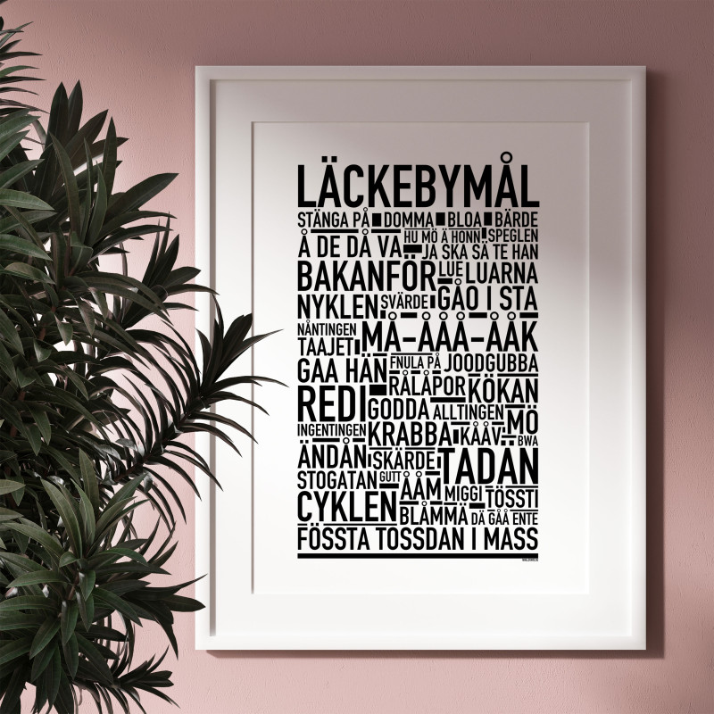 Läckebymål Poster