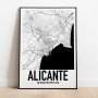 Alicante Karta Poster
