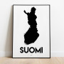 Suomi Karta Poster