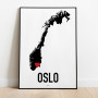 Oslo Heart Poster