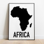 Afrika Karta Poster