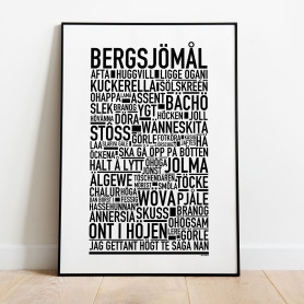 Bergsjömål Poster