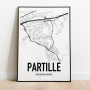 Partille Karta Poster